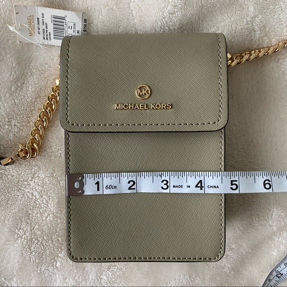 NWT Michael Kors, small olive green crossbody purse - Picture 7 of 9